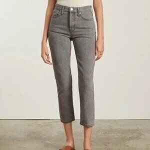 Everlane The 90's Crop Cheeky Jean Grey Wash Womens 29x27 - NWT!